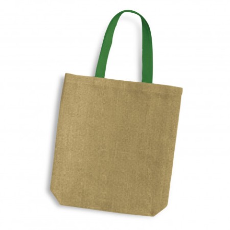 Thera Jute Tote Bag - Coloured Handles Promotional Products